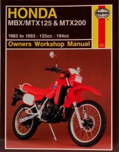 Honda MBX/MTX125 & MTX200 (83 - 93) Haynes Repair Manual