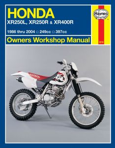 Honda XR250L, XR250R & XR400R (86 - 04) Haynes Repair Manual