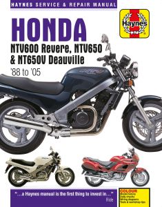 Honda NTV600 Revere, NTV650 & NT650V Deauville (88 - 05) Haynes Repair Manual
