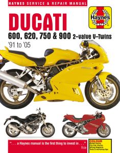 Ducati 600, 620, 750 & 900 2-valve V-Twins (91 - 05) Haynes Repair Manual