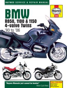 BMW R850, 1100 & 1150 4-valve Twins (93 - 06) Haynes Repair Manual