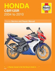 Honda CBR125R (04 - 10) Haynes Repair Manual