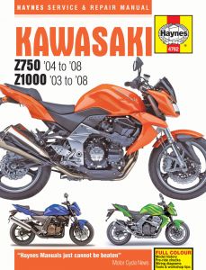 Kawasaki Z750 & Z1000 (03 - 08) Haynes Repair Manual