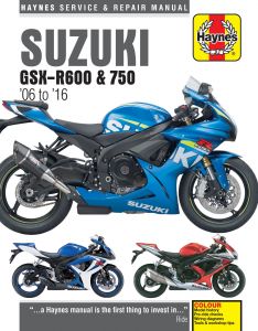 Suzuki GSX-R600 & 750 (06 - 16) Haynes Repair Manual