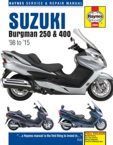 Suzuki Burgman 250 & 400 (98 - 15) Haynes Repair Manual