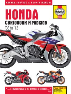 Honda CBR1000RR Fireblade (08 - 13) Haynes Repair Manual