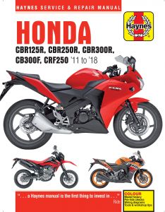 Honda CBR125/250/300R, CB300F & CRF250L/M (11 - 18) Haynes Repair Manual