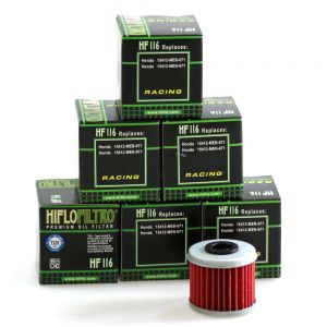 Hiflo HF116 Oil Filter X 6