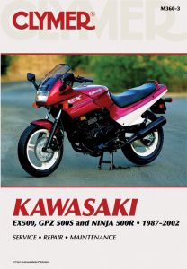 Kawasaki EX500, GPZ 500S & Ninja 500R Motorcycle (1987-2002) Service Repair Manu