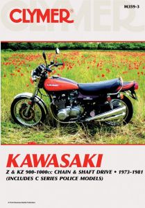 Kawasaki Z & KZ 900-1000cc Chain & Shaft Drive Motorcycle (1973-1981) Service Re