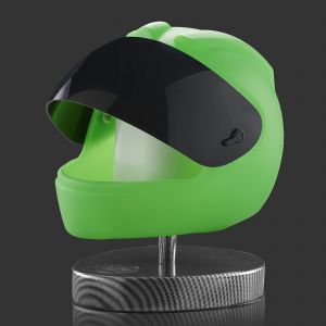 Lid Lamp, Desktop Motorcycle Helmet LED Lamp - Green