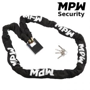 MPW Heavy Duty Motorbike Scooter Security Chain & Padlock - 1.5M