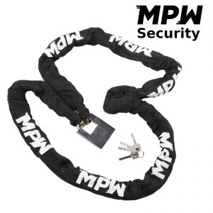 MPW Heavy Duty Motorbike Scooter Security Chain & Padlock - 2M