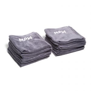 MPW Large Grey Workshop Microfibre Cloths - 20 Pack