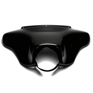 Gloss Black Headlight Outer Batwing Fairing - Harley Touring 1996-2013