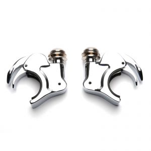 2x 39mm Quick Release Windshield Clamps - Harley Dyna Sportster XL 883 1200