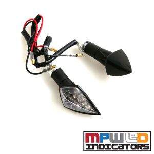 MPW Universal 12v Clear Lens Diamond Spear LED Indicator