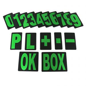 MPW Race Dept Extra Large Pit Board Number Set in Green