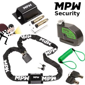 MPW Chain Lock & Ground Anchor & Disc Lock 2M