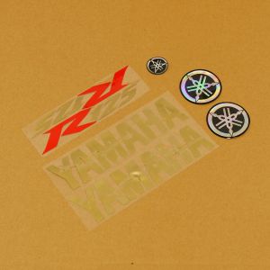 Gold/Red/Gold 7 Piece Sticker Set Yamaha - YZF-R125 08-17