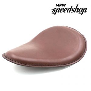 Motorcycle Brown Solo Slim Leather Seat For Custom Harley Bobber chopper
