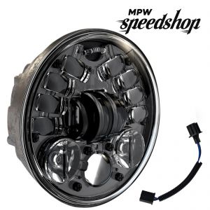 Universal Custom Harley LED 7" Headlight - Clear Lens