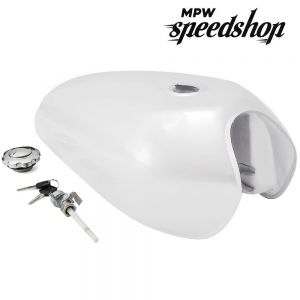 Cafe Racer Fuel Gas Tank 9L / 2 Gallons - White
