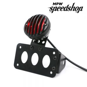 Universal Side Mount Tail Light with Number Plate Bracket