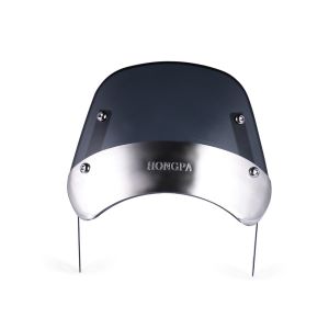 Universal Headlight Windshield Windscreen Wind Deflector - Smoked