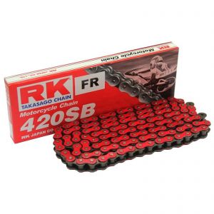 RK 420D x 106 Standard Chain With Split Link In Red