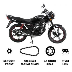 Kobura X-Ring Chain & Sprocket Kit - Sinnis Max2 125 (11-17)