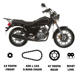 Kobura X-Ring Chain & Sprocket Kit - Sinnis SC125 (13-16)