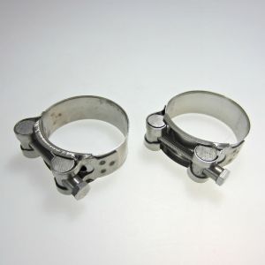 Stainless Steel Exhaust Clamp 48-51mm x2
