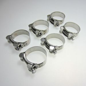 Stainless Steel Exhaust Clamp 52-55mm x6