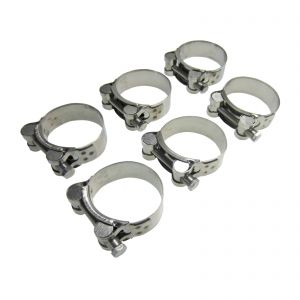 Heavy Duty Stainless Steel Exhaust Banjo Hose Clamp Clip 63 - 68mm x6