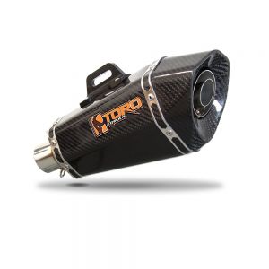 Toro LH HexCone Silencer, Gloss Carbon - 51mm Spring Fit