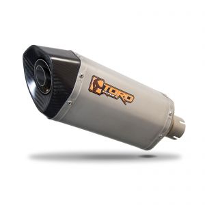 Toro HexX Silencer, Stainless w/ Carbon Cap - 51mm Clamp Fit