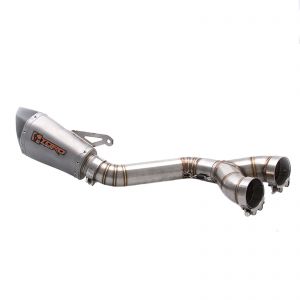 S1000RR 09-11 - Toro Decat Exhaust System w/ Stainless/Carbon HexCone Silencer