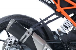 R&G Exhaust Hanger & Rear Footrest Plate Set For KTM 125 Duke 17-20