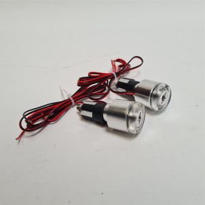 Motorcycle Bar End LED Indicators In Silver