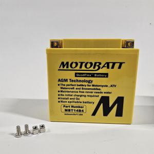 MBT14B4 - Motobatt AGM Motorcycle Battery 12V 13Ah NO WARRANTY