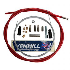 Venhill Universal 1.35m Throttle Cable - 6mm Outer - Red