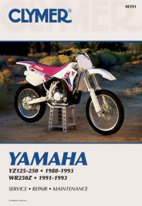 Yamaha YZ125-250 (1988-1993) & WR250Z (1991-1993) Motorcycle Service Repair Manu