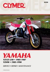 Yamaha YZ125 & YZ250 (1985-1987) &YZ490 (1985-1990) Motorcycle Service Repair Ma