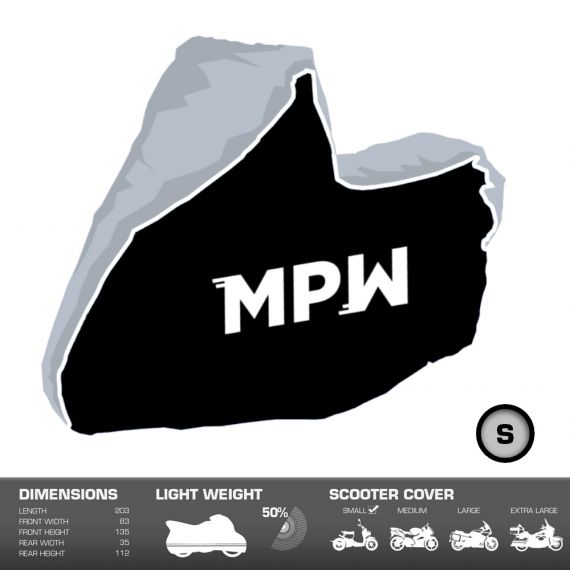 MPW Waterproof Moped Scooter Outdoor Rain / Dust Cover - Medium