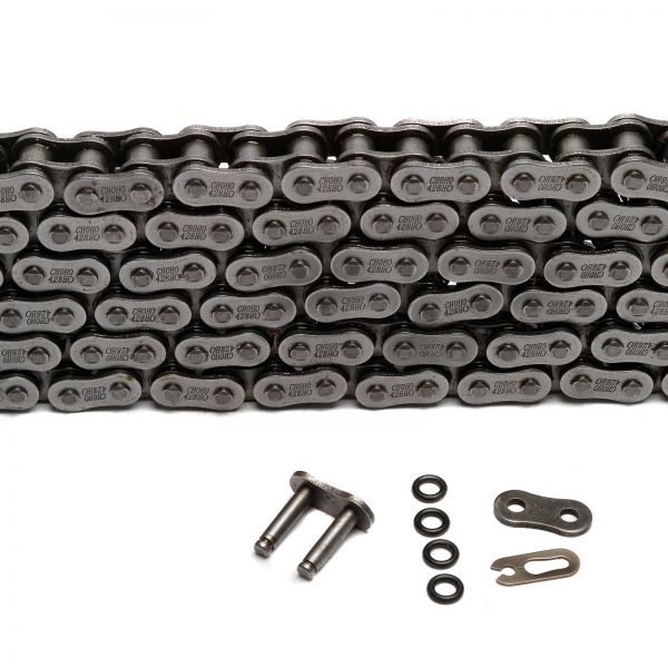 Choho Heavy Duty Black O-Ring Motorcycle Drive Chain 428 x 138 With Link 