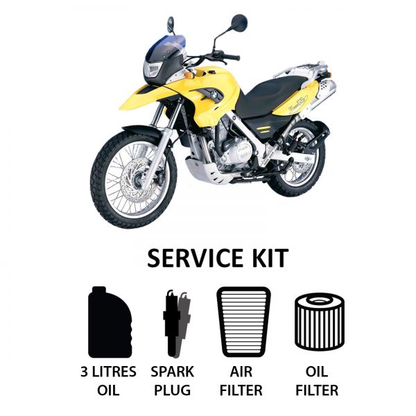 BMW F800GS and F650GS twin Original Service Kit spark plugs air oil filter 