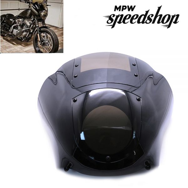 Fork Mounting Hardware For Harley Davidson Sportster Iron 883 XL883N 2009-2018 NEW Black & Smoke Quarter Fairing Windshield Kit 