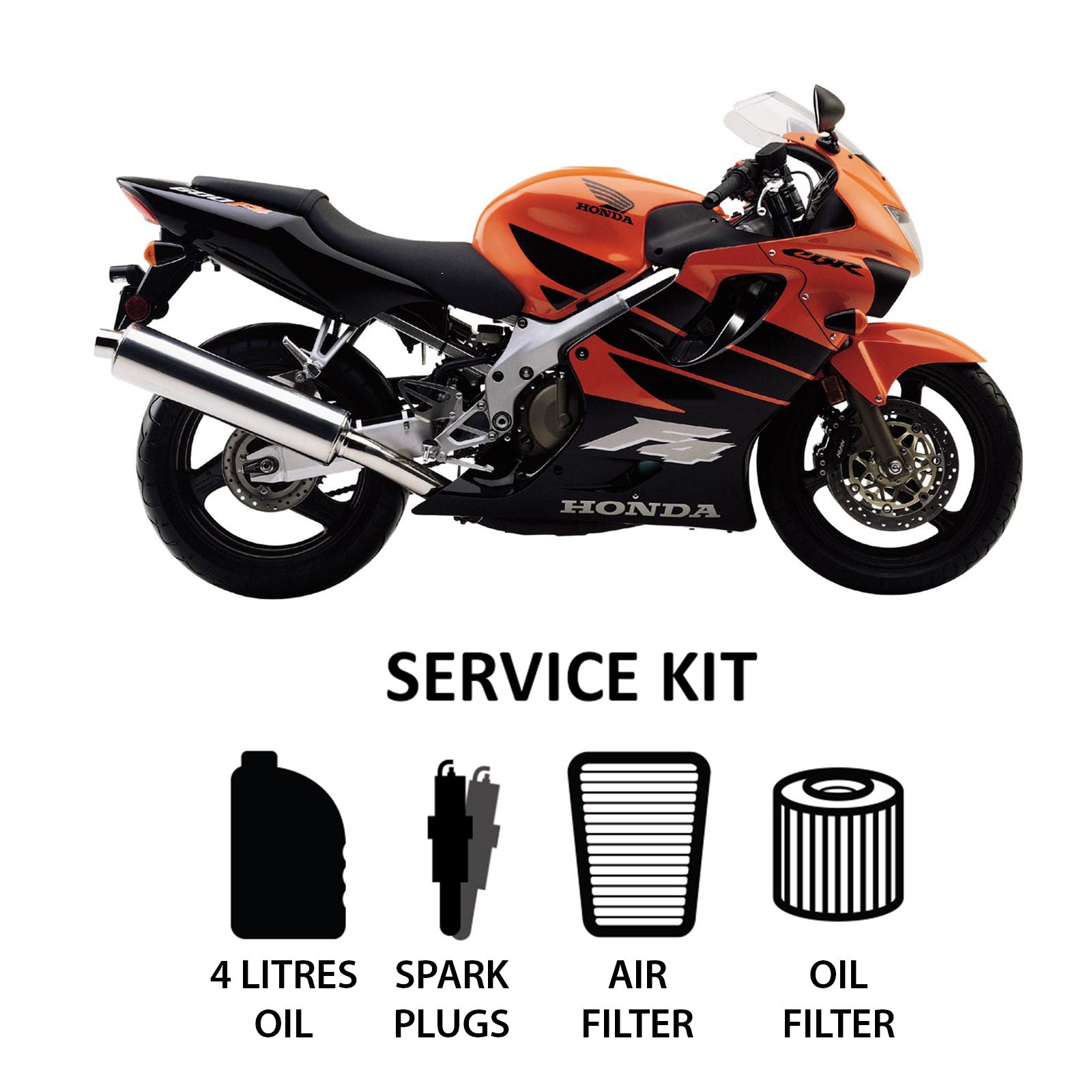 Honda CBR  F4 Full Service Kit inc. Spark Plugs,Filters,Oil   MPW