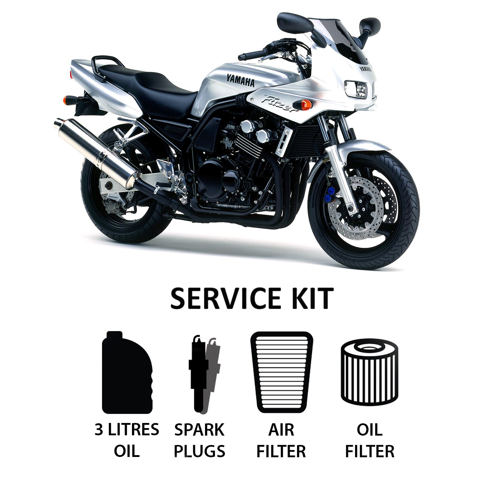 Yamaha FZS  Fazer Full Service Kit inc. Spark Plugs,Filters,Oil